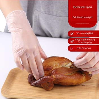 Egyszer használatos kesztyűk PVC/Latex, élelmiszerbiztonsági minőség, catering, sütés, konyha és mosogatás