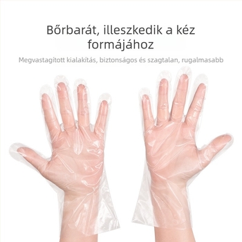 Egyszer használatos kesztyűk, 100 darab, vastag és tartós, szépségápoláshoz és fodrászathoz, háziállatok fürdetéséhez, háztartási mosogatáshoz, vízálló és olajálló.