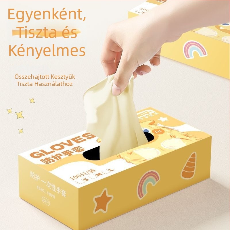 Egyszer használatos PVC/Nitril kesztyűk, élelmiszer-minőségű, rugalmas, érintőképernyő-kompatibilis, vízálló, konyhába és otthonra.