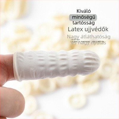Egyszer használatos latex ujjvédők, kopásállóak, csúszásmentesek, antistatikusak