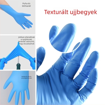 Élelmiszer-minőségű nitril kesztyűk, hosszított kialakítású konyhai mosogatáshoz, tartós egyszer használatos kesztyűk