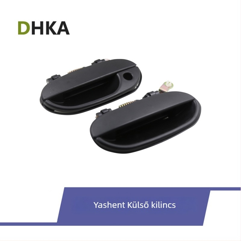 Hyundai Accent 1995-2000 autó ajtókezelő, ABS műanyag, fekete és krómozott felület, matt befejezés, modellek 82650-22000, 82660-22000, 83650-22000, 83660-22000; testreszabható feldolgozás