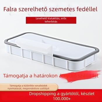 Konyhai szekrényajtóhoz akasztható szemeteszsák tartó és tároló