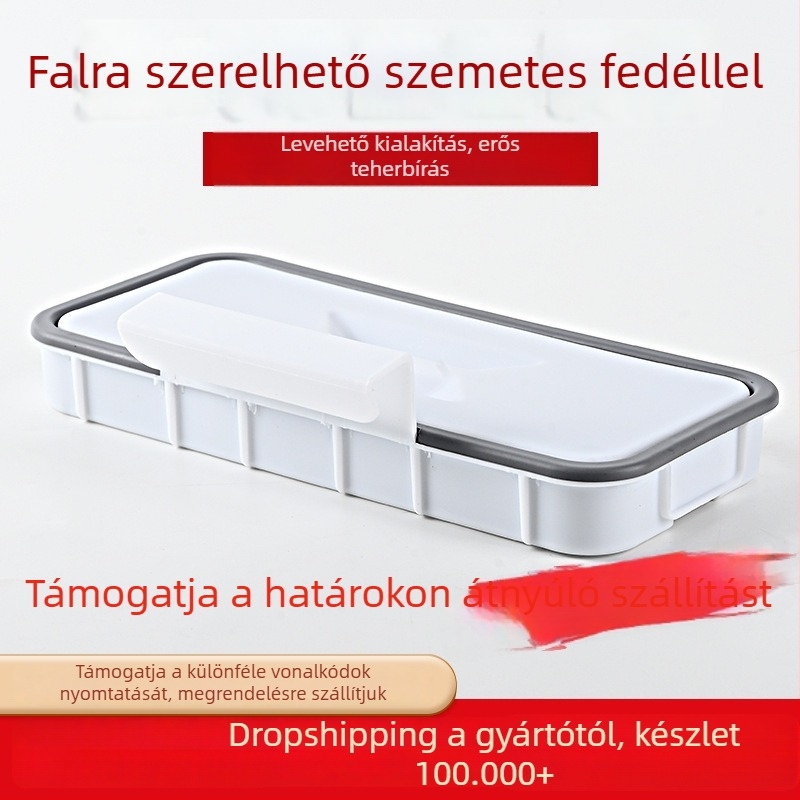 Konyhai szekrényajtóhoz akasztható szemeteszsák tartó és tároló