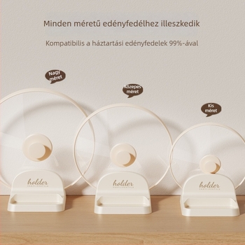 Konyhai tárolópolc fedők számára, spatulákhoz és telefonhoz