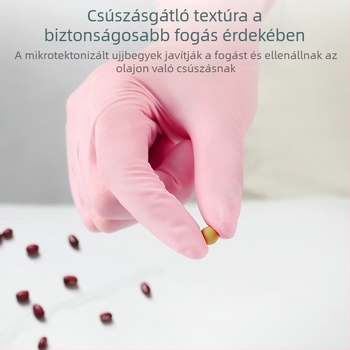 Sodolike egyszer használatos nitril kesztyű mosogatáshoz, hosszított hosszúság, tartós, vastagított, olajálló, konyhai tisztítás