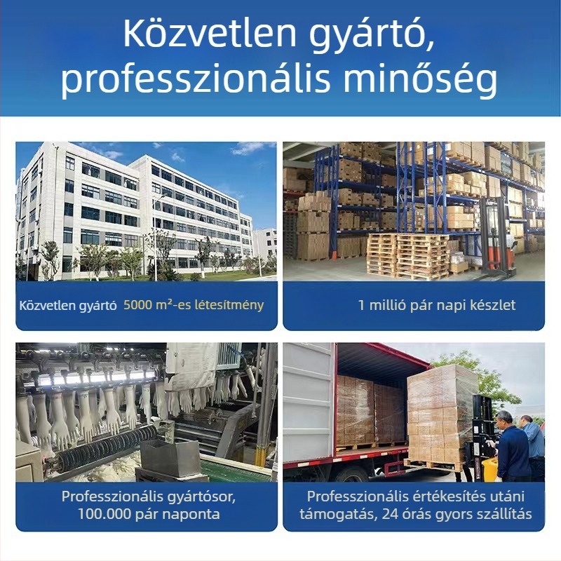 Latex kesztyű marháin eredetű ínnal, háztartási tisztításhoz és védelemhez, nem egyszer használatos, vastagabb és hosszabbított kivitel