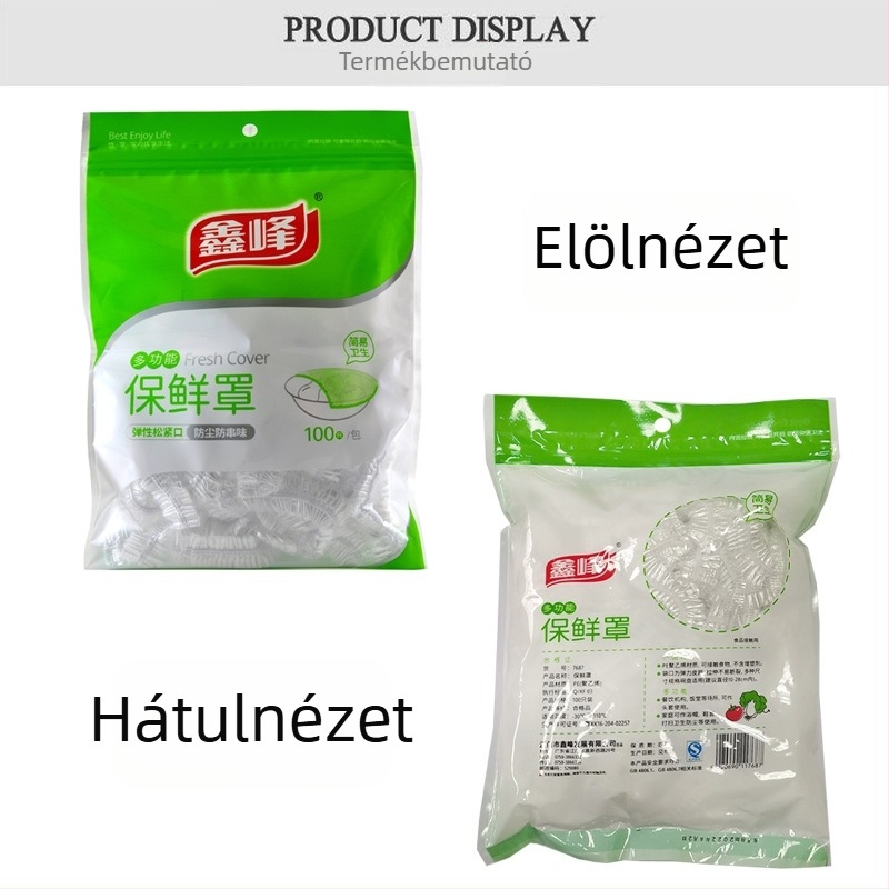Xinfeng Egyszer használatos frissesség megőrző fedél, rugalmas éllel, multifunkcionális otthoni porvédő, élelmiszer-minőségű