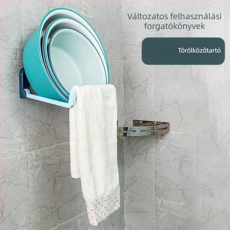 Összecsukható falra szerelhető mosdókagyló szervező – fürdőszobai tároló