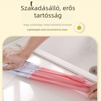 Olajálló mosogatós kesztyűk, vastagított kivitelben, háztartási feladatokra, a konyhában, tisztításra és mosásra, színes