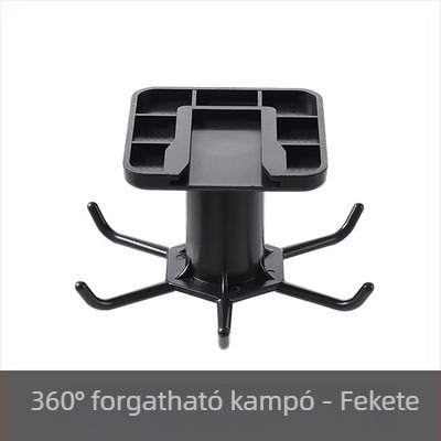 6-ágú konyhai kampó kanalakhoz és spatulákhoz, falra szerelhető forgó tároló kis alkatrészekhez