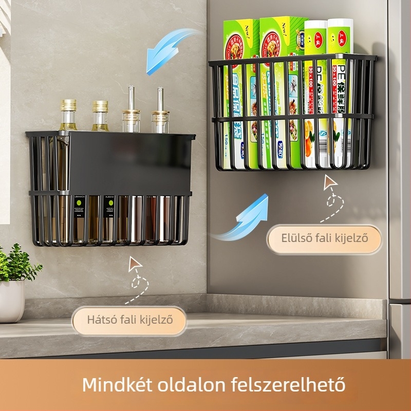 Konyhai hűtőszekrény tároló fóliához, papírtörlőhöz és fűszerekhez