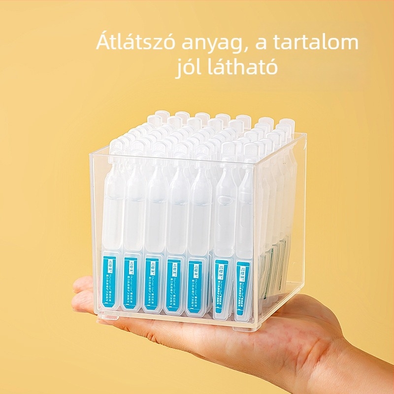 Fedéllel ellátott asztali kozmetikai szervező – nagy kapacitású tároló rúzsok, parfüm minták és bőrápolási termékek számára