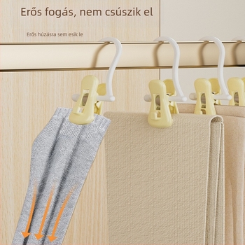 Nadrág- és zoklipes ruhafogas – varrat nélküli, többszintes klipszek és szárító kampó