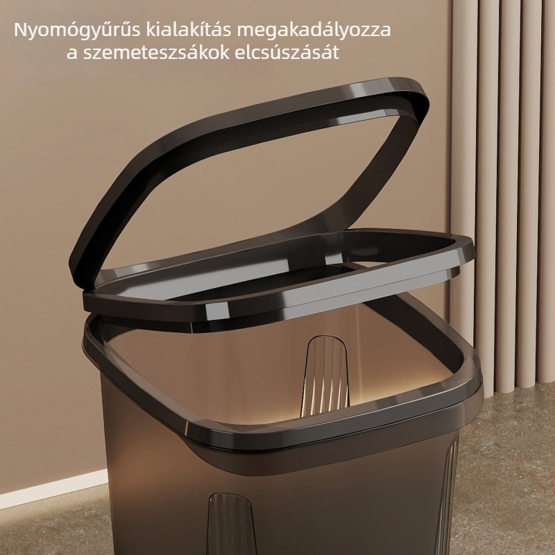 Konyhai kuka otthoni használatra, prémium modern stílus, átlátszó kuka a vécéhez és a fürdőszobához.