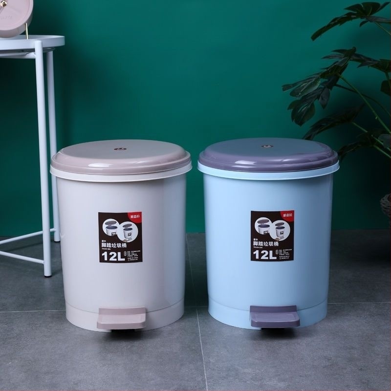 Lábtaposós szemetes, otthoni használatra, luxus megjelenésű, fedéllel, nagy kapacitású, fürdőszoba, nappali és konyha számára