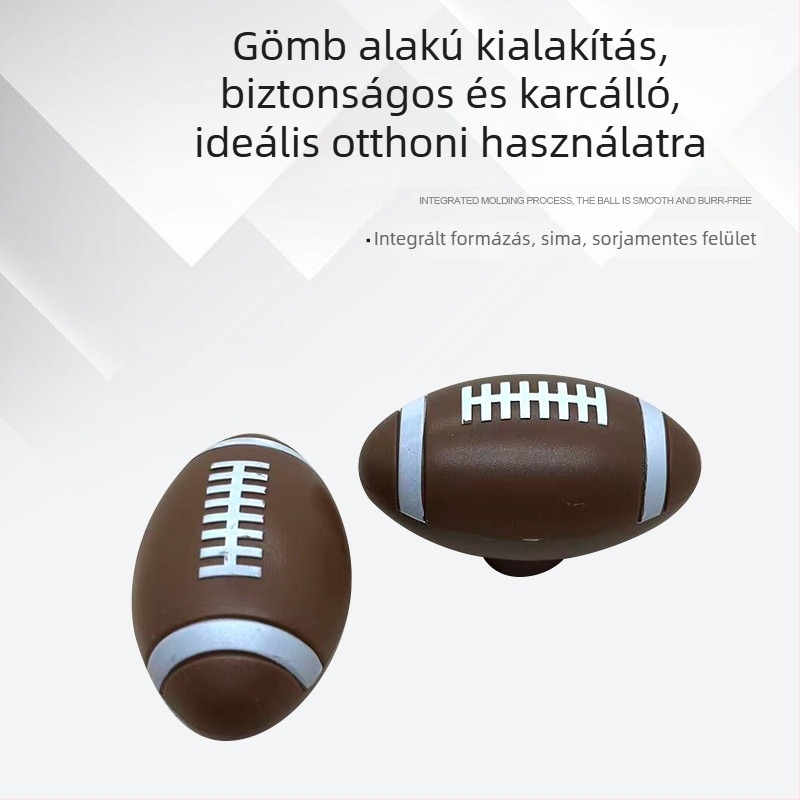 Belső használatra szánt műanyag ajtókezelő - modern, minimalistikus gömbölyű kialakítás, szekrényekhez és bútorokhoz univerzális