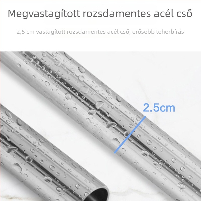 Négylépcsős kihúzható sarokfürdőszobai tárolópolc, falra szerelhető
