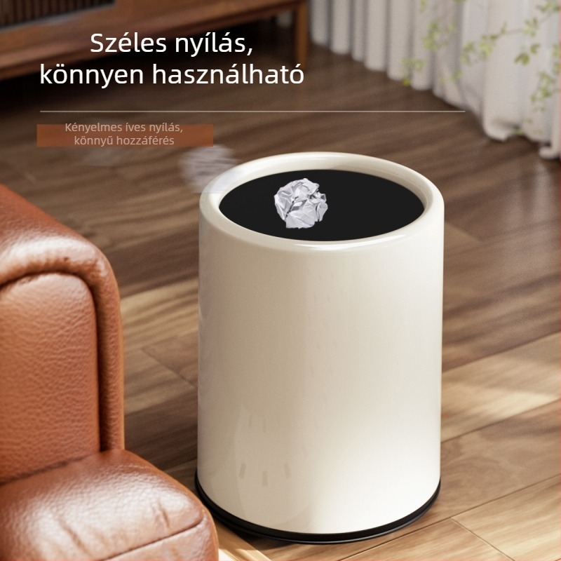 10 literes műanyag szemetes fedél nélkül – otthoni használatra, fürdőszoba, konyha, nappali, hálószoba