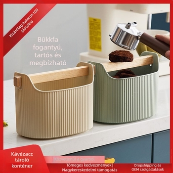 Kávézacc tároló, nagy kapacitású, megerősített testtel, otthoni használatra, fényűző retro stílus