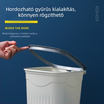 Háztartási szemetes nagy kapacitású, nordic stílusú dizájnnal, megerősített test, nagy méret, fedél nélküli, ideális fürdőszobába, mosdóba, nappaliba és konyhába