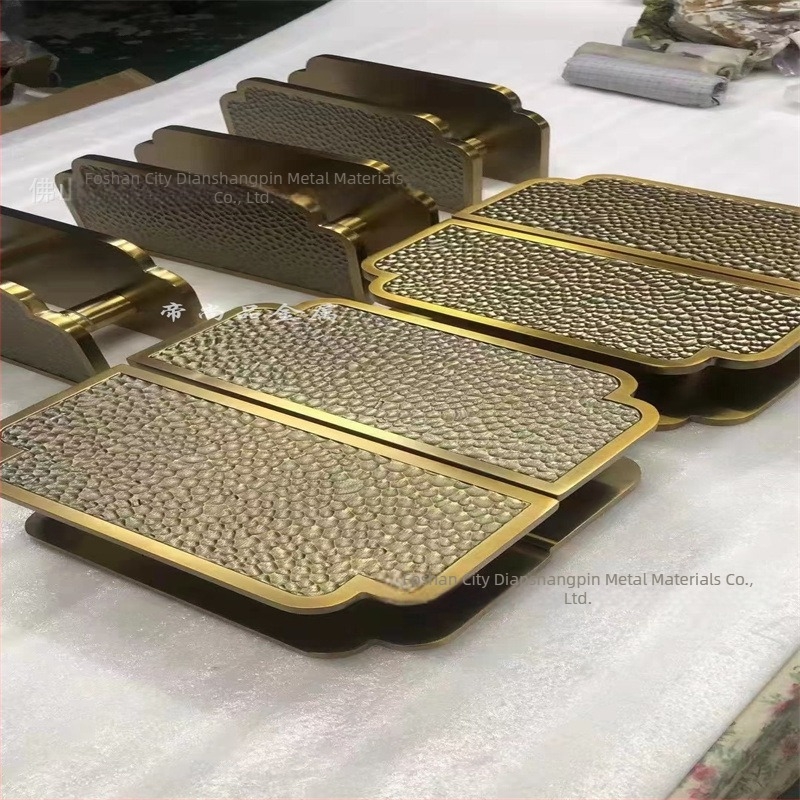Kínai antik ajtókilincs, bronz ívelt félkör kilincs, alumínium gravírozott bronz kilincs