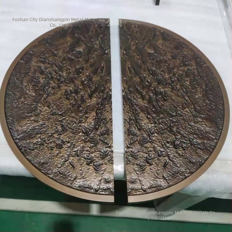 Kínai antik ajtókilincs, bronz ívelt félkör kilincs, alumínium gravírozott bronz kilincs