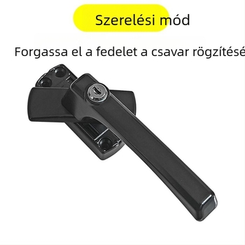 Ősi stílusú 50-es típusú alumínium ajtó- és ablakfogantyú kulcsos zárval, U‑alakú betétfogantyú