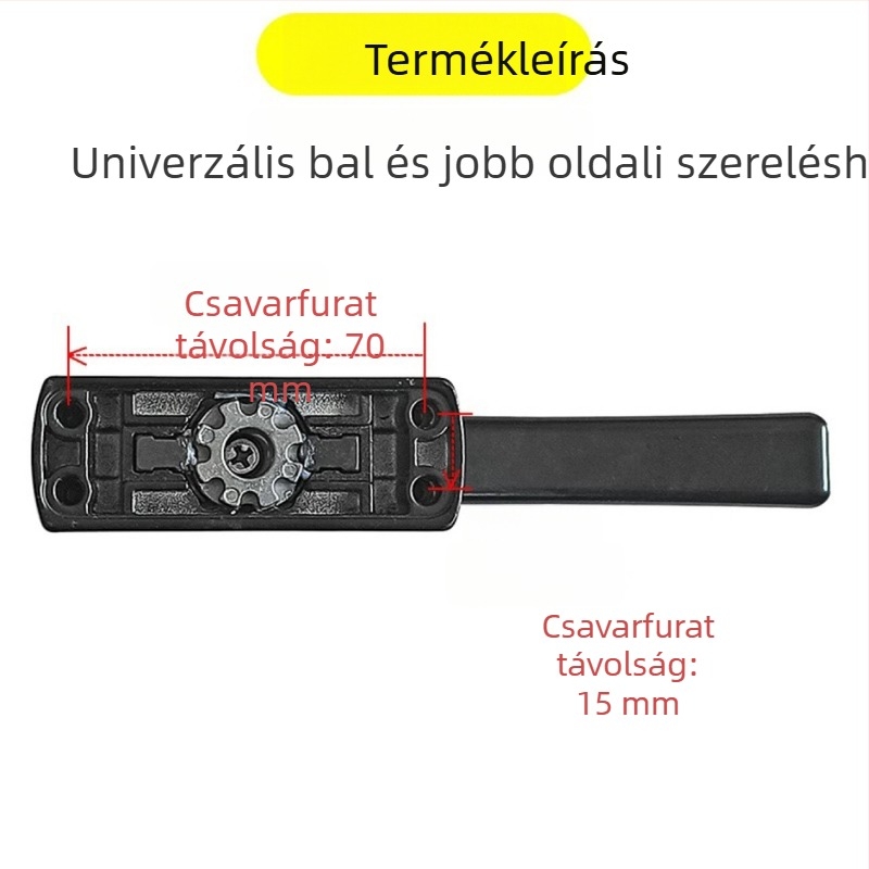 Ősi stílusú 50-es típusú alumínium ajtó- és ablakfogantyú kulcsos zárval, U‑alakú betétfogantyú
