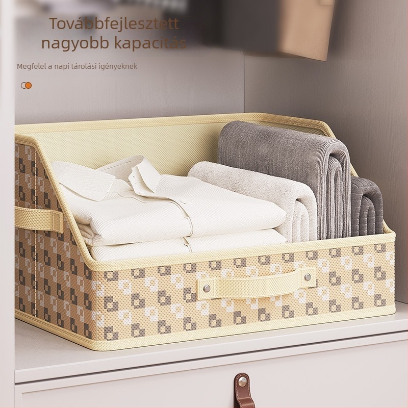 Textil tároló fiókos doboz, kockás pixeles mintával, otthoni rendfenntartáshoz – játékok, nassolnivalók és apró dolgok