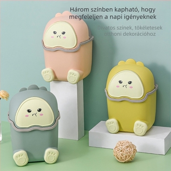 Kisméretű szemetes fedéllel, hálószobai és íróasztali használatra