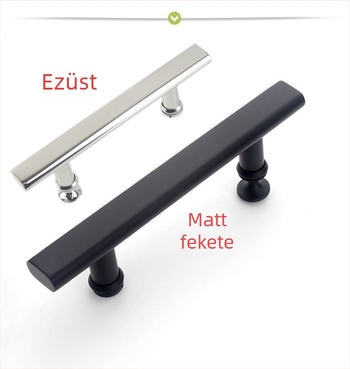 Rozsdamentes acélból készült zuhanyzószobai kilincs üveg tolóajtókhoz, 145 mm furatköz