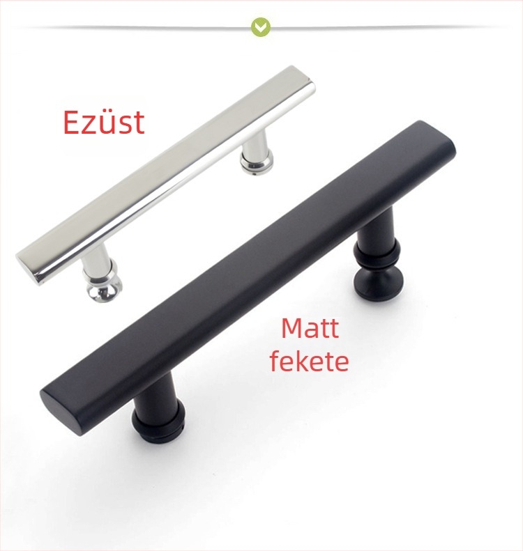 Rozsdamentes acélból készült zuhanyzószobai kilincs üveg tolóajtókhoz, 145 mm furatköz