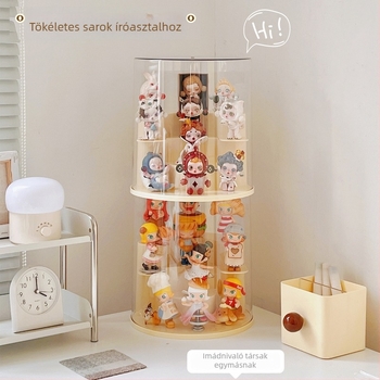 Forgó fedelű displayállvány blind-box figurákhoz és építőblokkokhoz