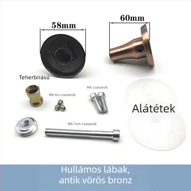 Rozsdamentes acél ajtónyél, európai stílus, piros antik bronz felülettel, üveg- és faajtókhoz, keretes csúszóajtókhoz