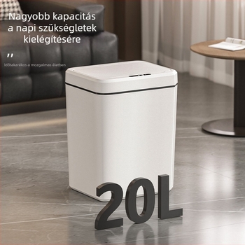 Intelligens szenzoros szemetes otthoni használatra, automatikus fedélnyitás, érintésmentes, szag elleni, könnyed luxus ajándék