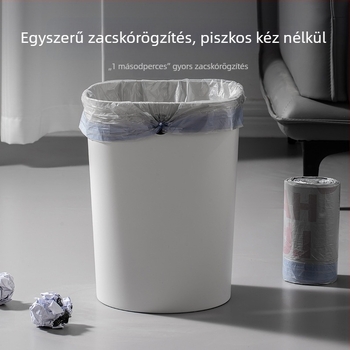 Modern minimalist műanyag szemetes, hordó alak, otthonra, a konyhába, a fürdőszobába, kollégiumba és irodába, kapacitás 4 L alatt