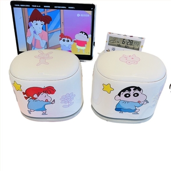 Crayon Shin-Chan asztali szemetes, aranyos zacskóval, kis méretű, nappaliba vagy hálószoba