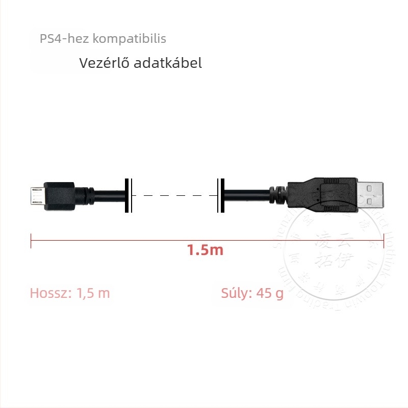 PS4 vezeték nélküli kontroller töltőkábel, USB adatkábel, rugalmas e-sport USB-kábel, gyors töltés, PS5-kompatibilis