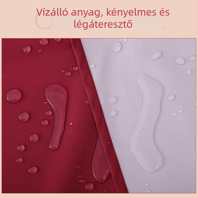 Koreai stílusú vízálló ujjakkal ellátott kötény nagy zsebekkel, foltálló PVC anyagból, cateringhez