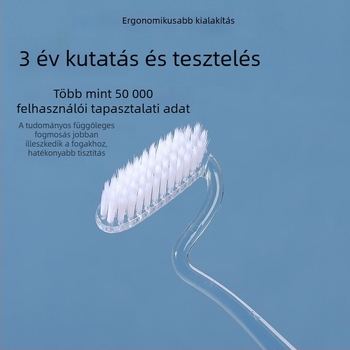 Aishukou S-alakú fogkefe puha sörtékkel, kristályos nyéllel, egyenként csomagolva, modell A925