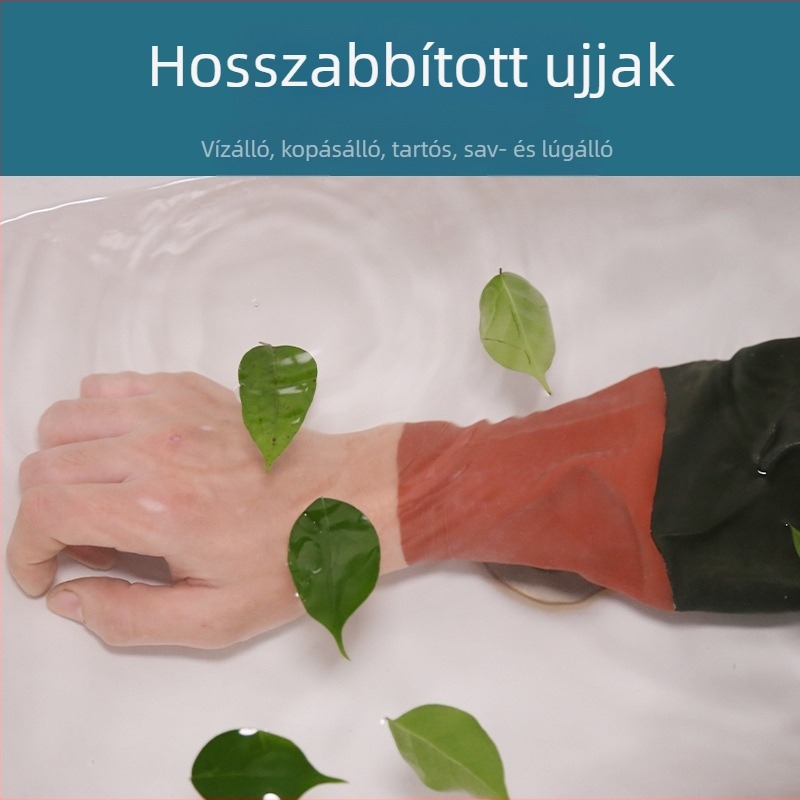 PVC védőkarvédők – sav- és lúgálló gumiból, horgászathoz és munkához, vízálló és olajálló