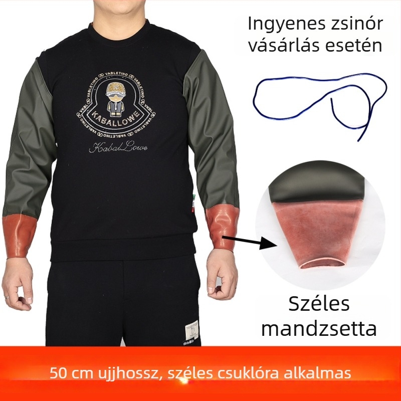 PVC védőkarvédők – sav- és lúgálló gumiból, horgászathoz és munkához, vízálló és olajálló