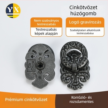 Yuexin fogantyú bútorokhoz, cinkötvözetből készült, antik elektroplakált felülettel, testreszabható ajtókhoz és fiókokhoz