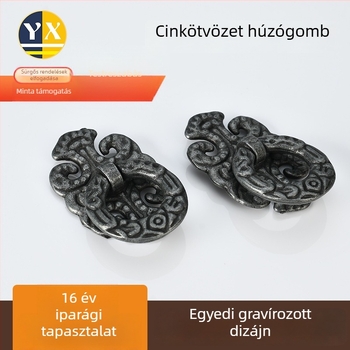 Yuexin fogantyú bútorokhoz, cinkötvözetből készült, antik elektroplakált felülettel, testreszabható ajtókhoz és fiókokhoz