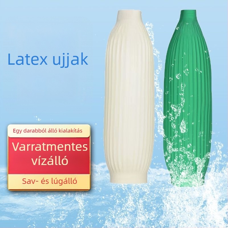 Latex vízálló ujjvédők, szennyeződés- és olajálló, vastított és meghosszabbított kivitel, sav- és bázisállóak, ipari védelemhez