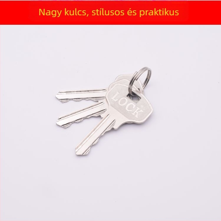 Rozsdamentes acél gömbzár rézmaggal, nagy fogantyúval, belső ajtókhoz
