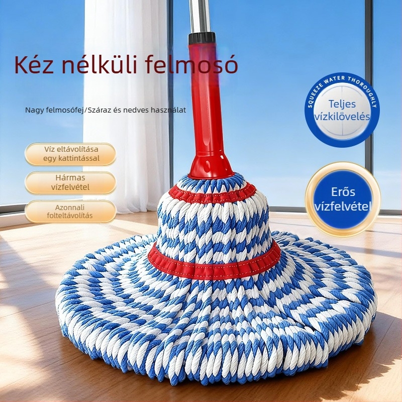 Kéz nélküli forgó felmosó automatikus kinyomó rendszerrel, 2025 modell háztartási használatra