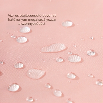 Vízálló kötény dupla zsebbel, nyuszi mintás, cateringhez, olaj- és szennyeződésálló