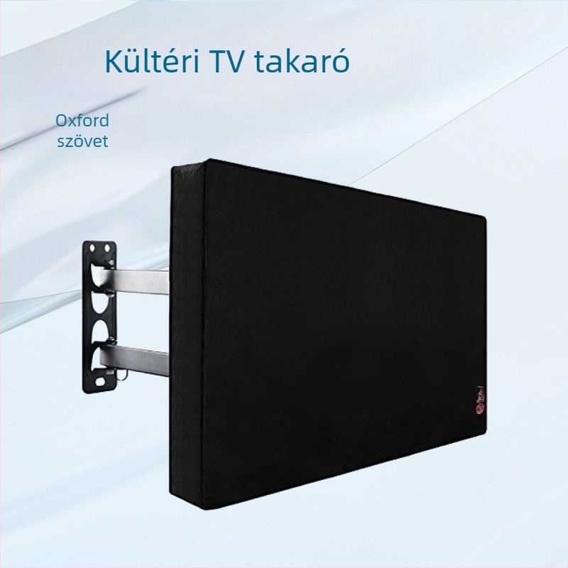 Kültéri TV-takaró udvarra, 210D Oxford anyagból, ezüst bevonattal, vízálló, porálló, UV védelem